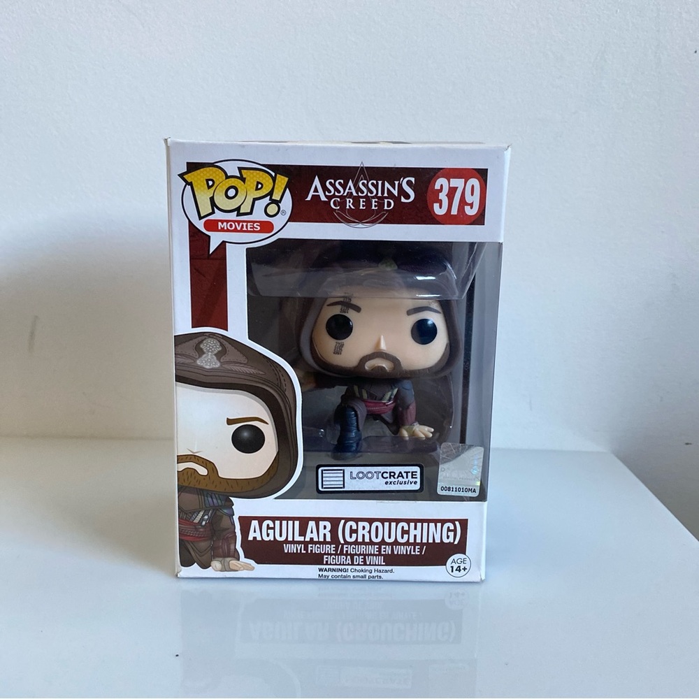 Funko POP! Movies #379 Assassin's Creed Aguilar (Crouching) Loot Crate EXCLUSIVE